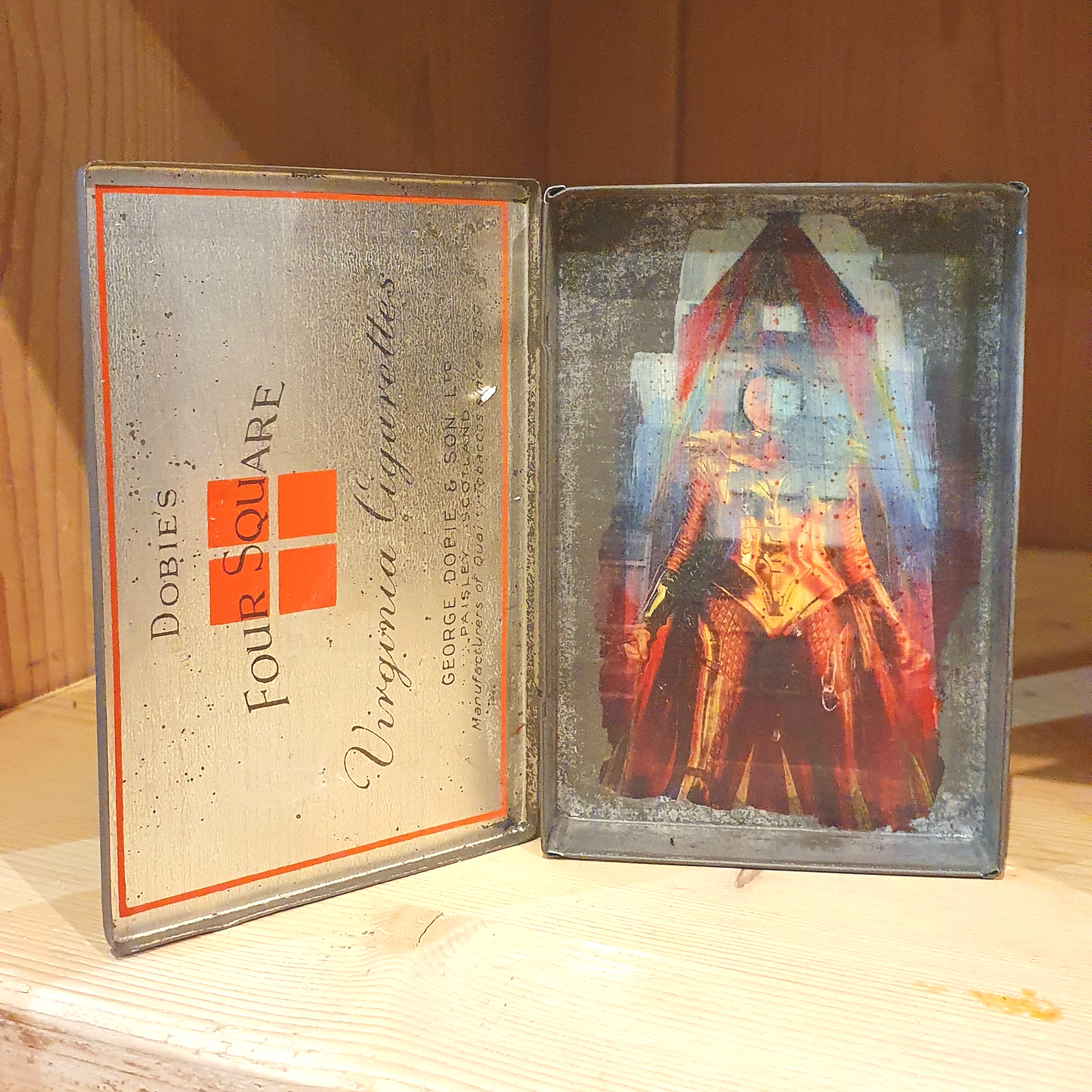 Fototransfer in oud blikje